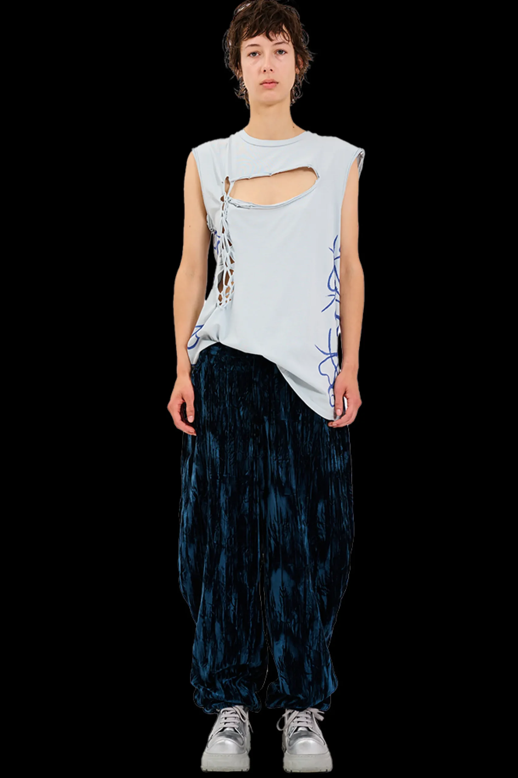 tattoo_blue_nash_tank_0.webp Tops | Collina Strada TATTOO BLUE NASH TANK