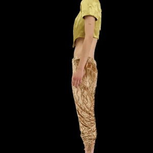 Pants | Collina Strada WAVY GOLD MALDIVES PANTS
