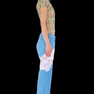 Pants | Collina Strada WHITE LACE MIKAELA JEAN