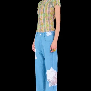 Pants | Collina Strada WHITE LACE MIKAELA JEAN