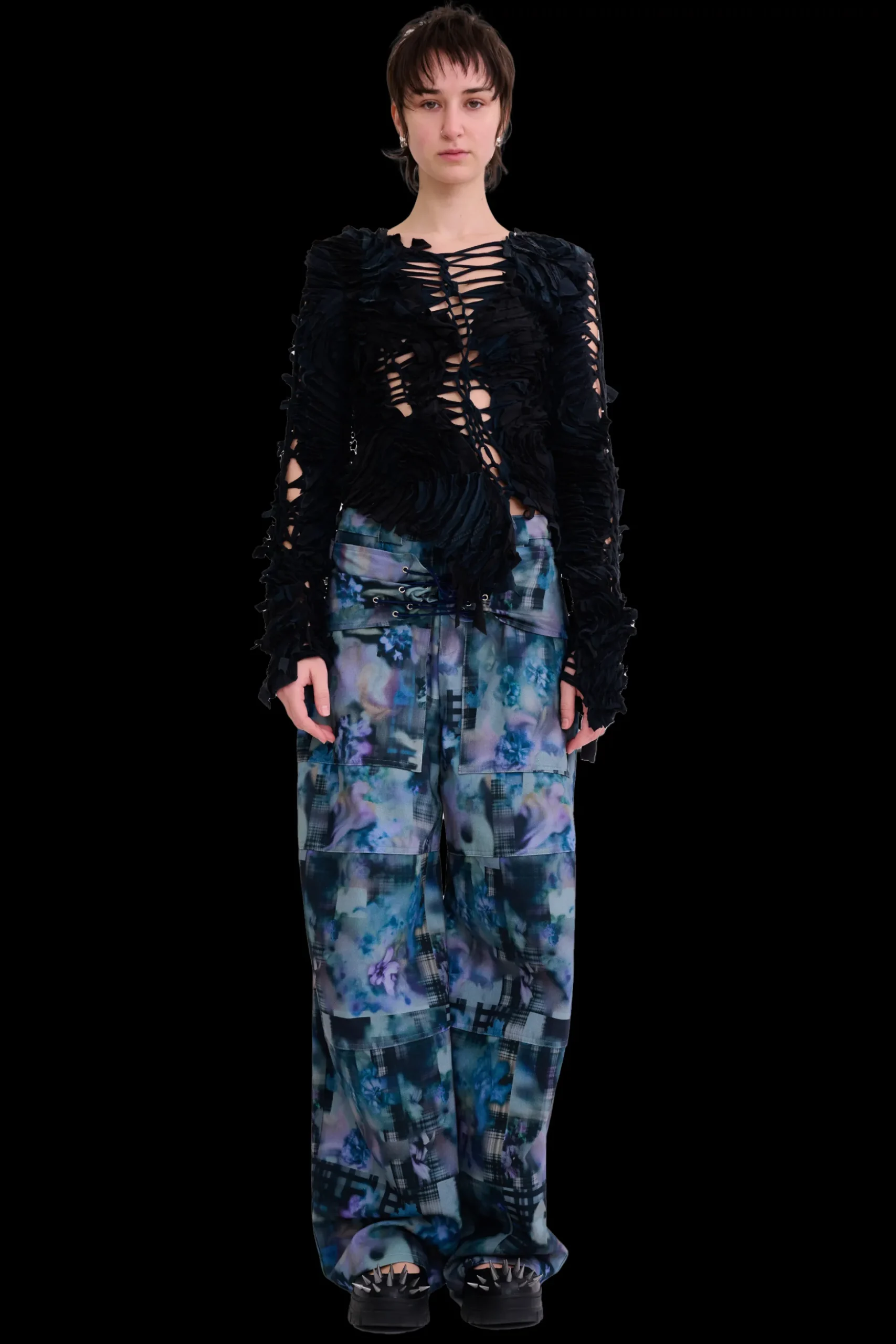 worn_black_ls_chirp_top_0.webp Sweaters & Sweats | Tops | Collina Strada WORN BLACK L/S CHIRP TOP