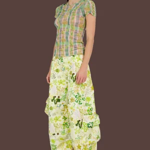 Tops | Collina Strada YELLOW BOXER PLAID ARC SHORT SLEEVE TOP