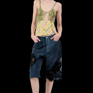 Tops | Collina Strada YELLOW BOXER PLAID DELILAH TANK