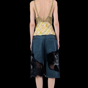 Tops | Collina Strada YELLOW BOXER PLAID DELILAH TANK