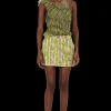Skirts | Collina Strada YELLOW BOXER PLAID MINI CARGO SKIRT