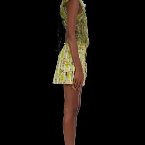 Skirts | Collina Strada YELLOW BOXER PLAID MINI CARGO SKIRT